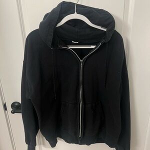 Men's Black Hooded Jacket